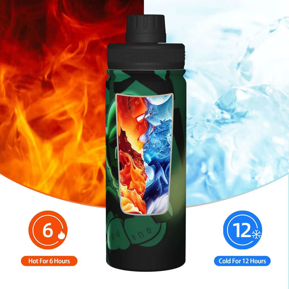 18OZ Insulated Stainless Steel Water Bottle J52747