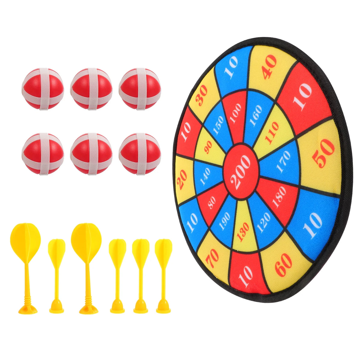 13Pcs Kids Sticky Balls Darts Board Toys D970133