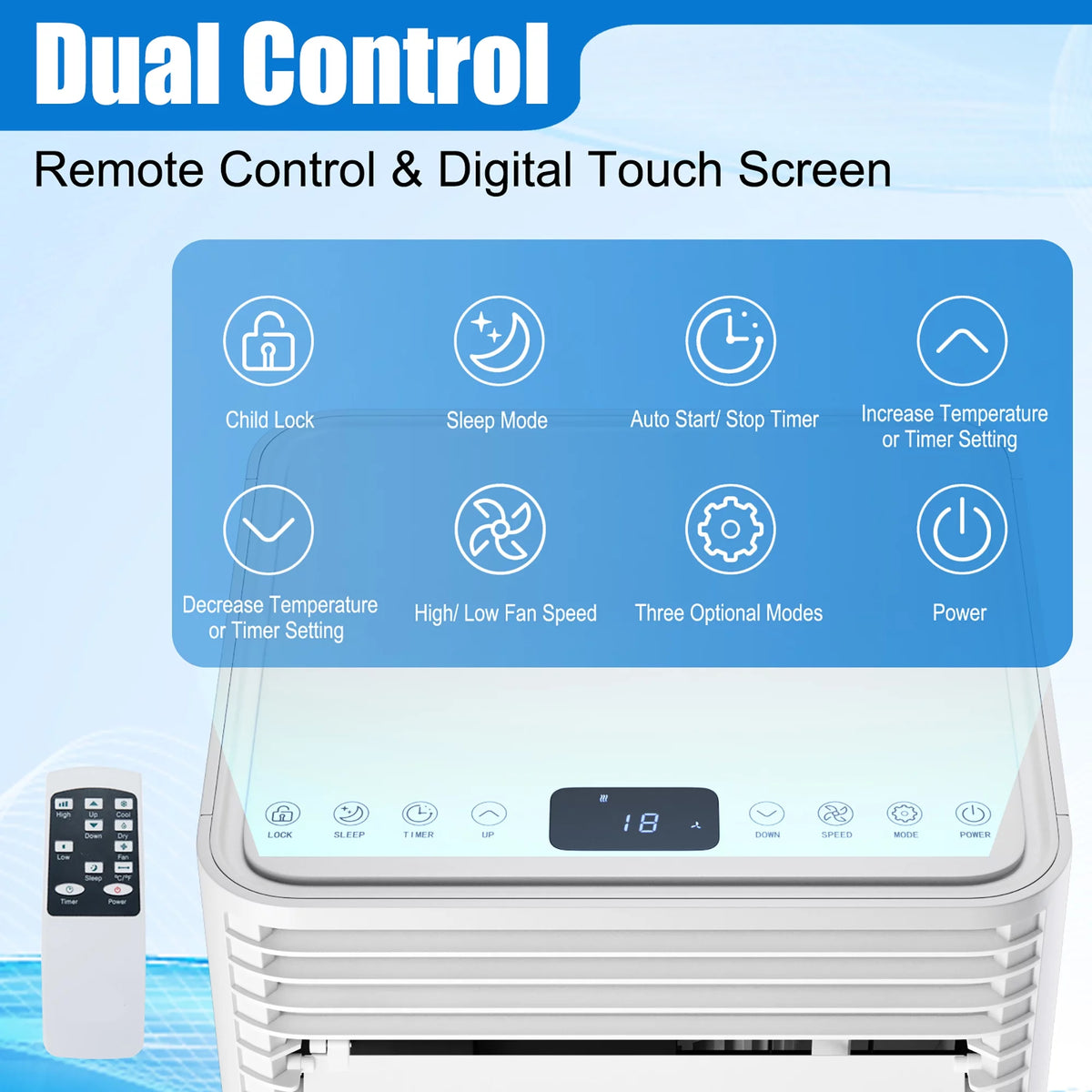 6000 BTU Portable Air Conditioner 3-in-1 Black K751920