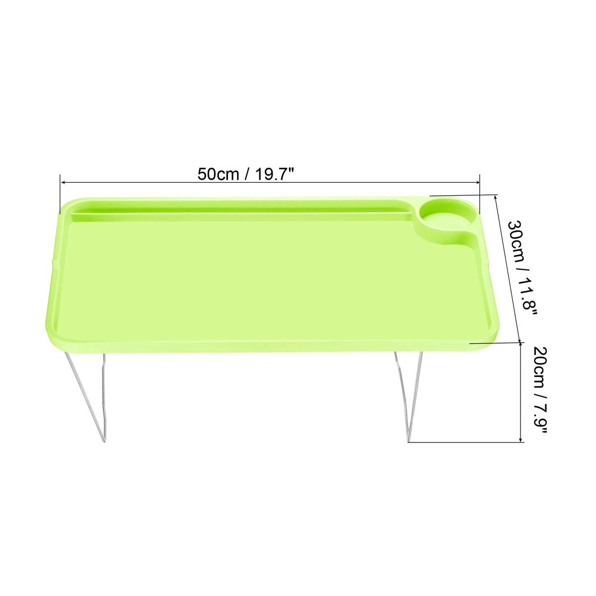 Green 2 Pack Folding Breakfast Tray Table U51596