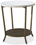 Brown Round End Table M63956