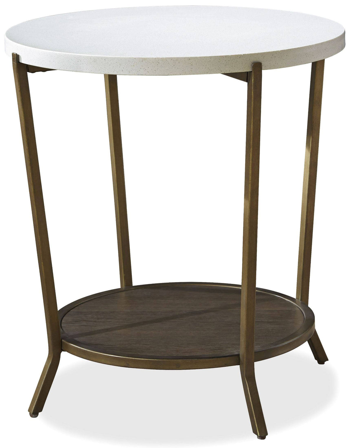 Brown Round End Table M63956