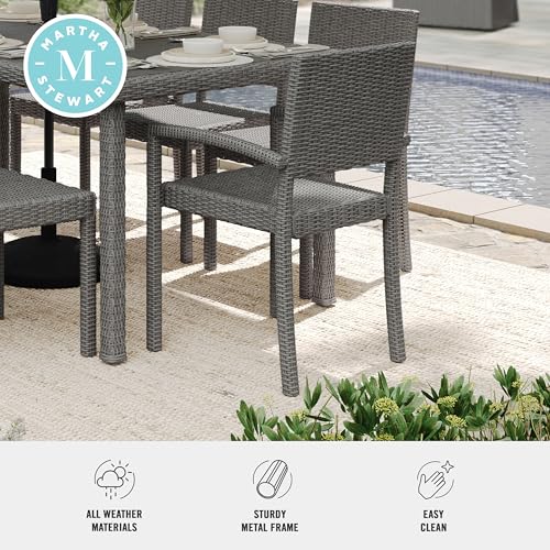 Brown Set of 2 Stackable Patio Armchairs C36228