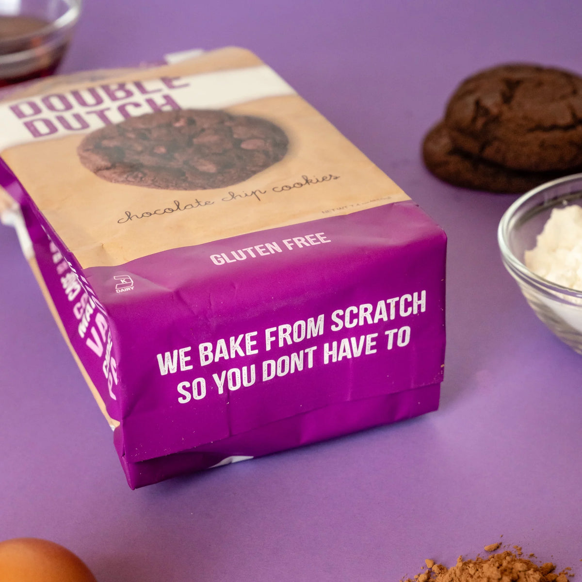 7.4 Oz (3 Pack) Gluten Free Double Dutch Chocolate Chip Cookies Z2786