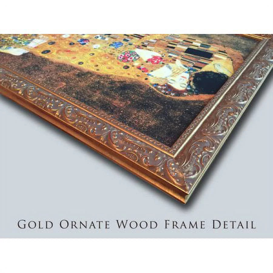 Gold Ornate Wood Frame Double Matted Art Print H82999