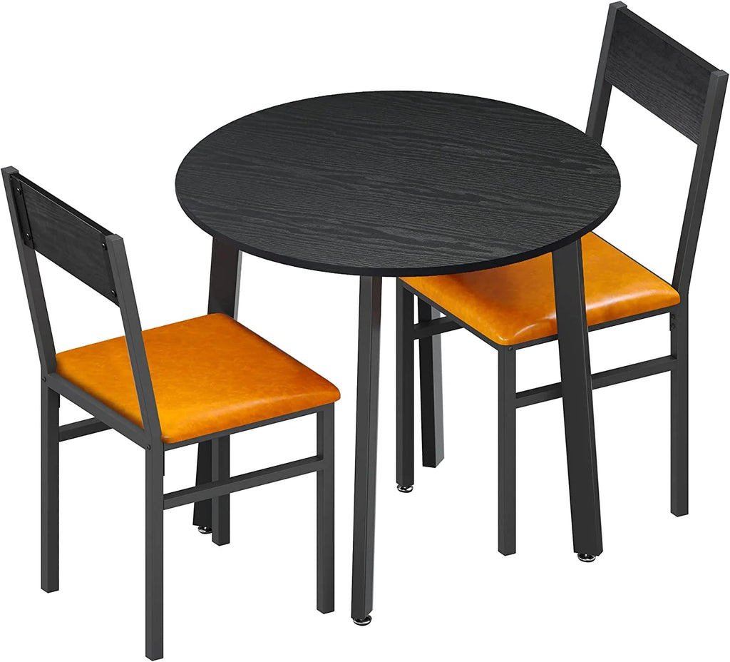 3 Piece Dining Table Set with Cushioned Chairs O77090