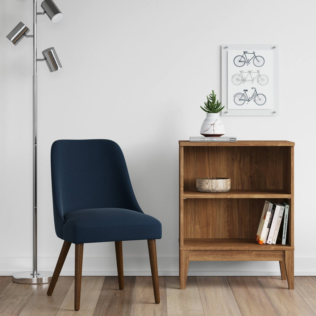 Brown 2 Shelf Bookcase P741