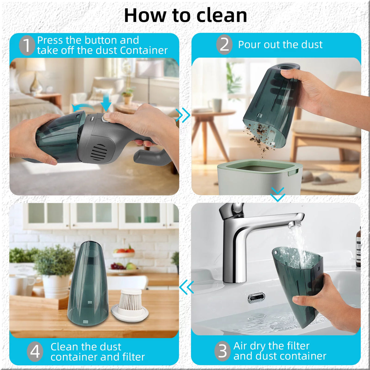Cordless Handheld Car Vacuum Cleaner N716