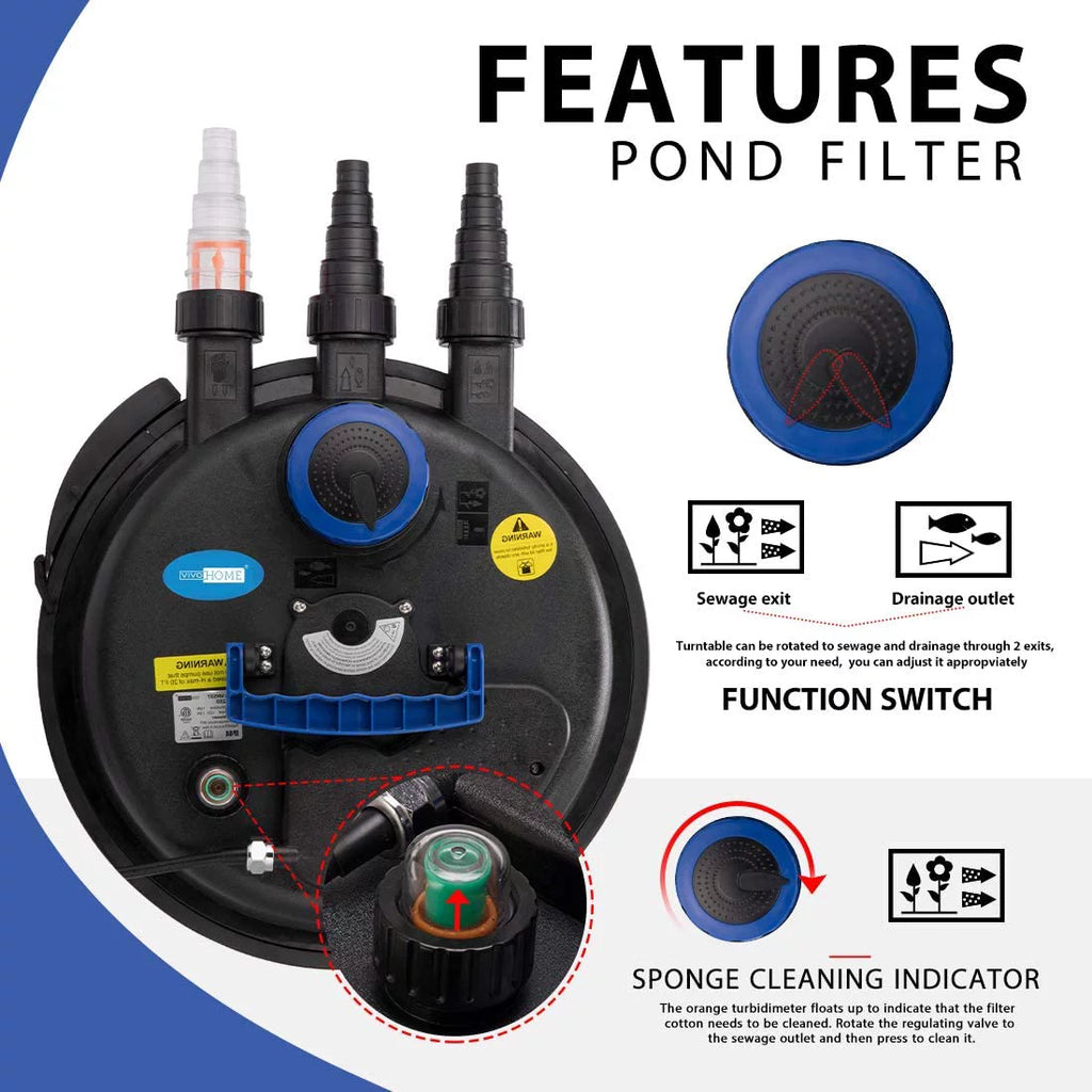 Bio Pressure Pond Filter with 13-Watt UV Light Q52185