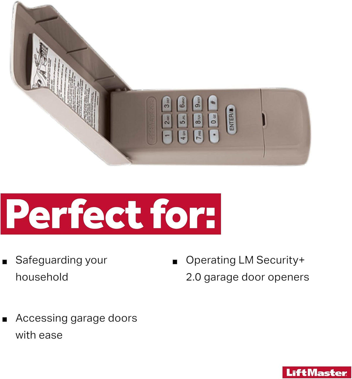 Wireless Keyless Entry Keypad for Garage Door Openers G207839