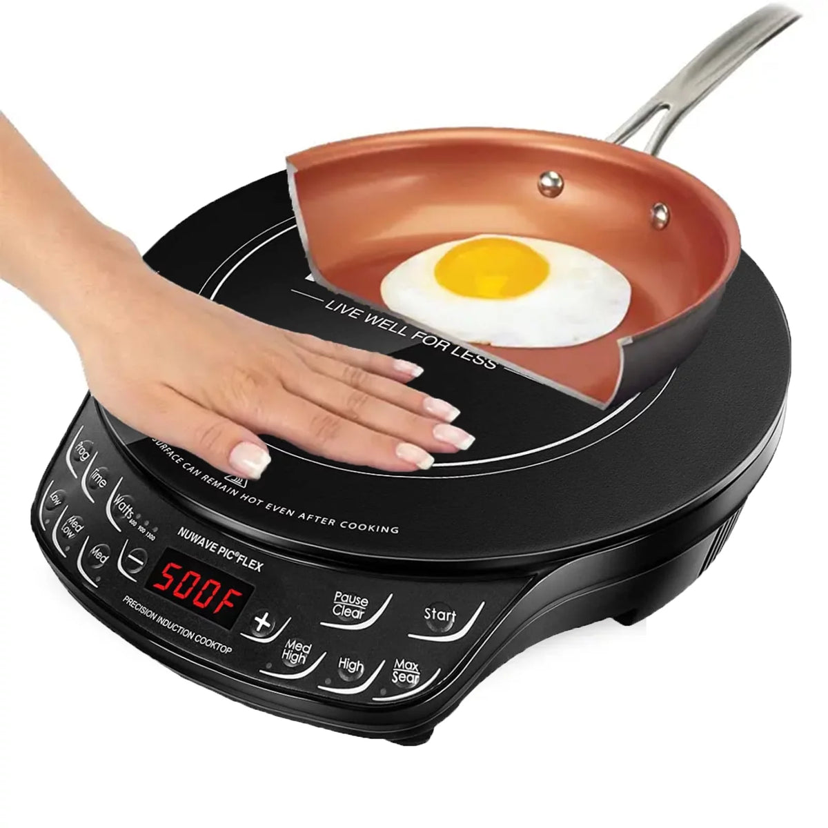 Portable Induction Cooktop with 6.5-inch Heating Coil O896