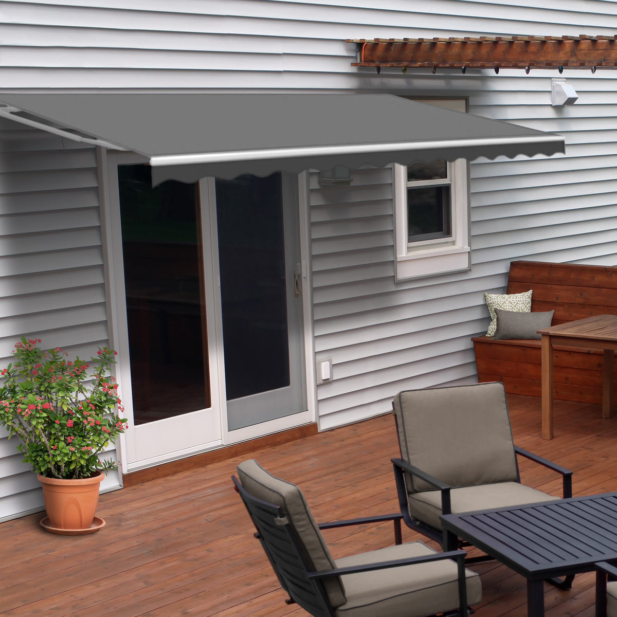 10' x 8' Retractable Patio Awning Y255053