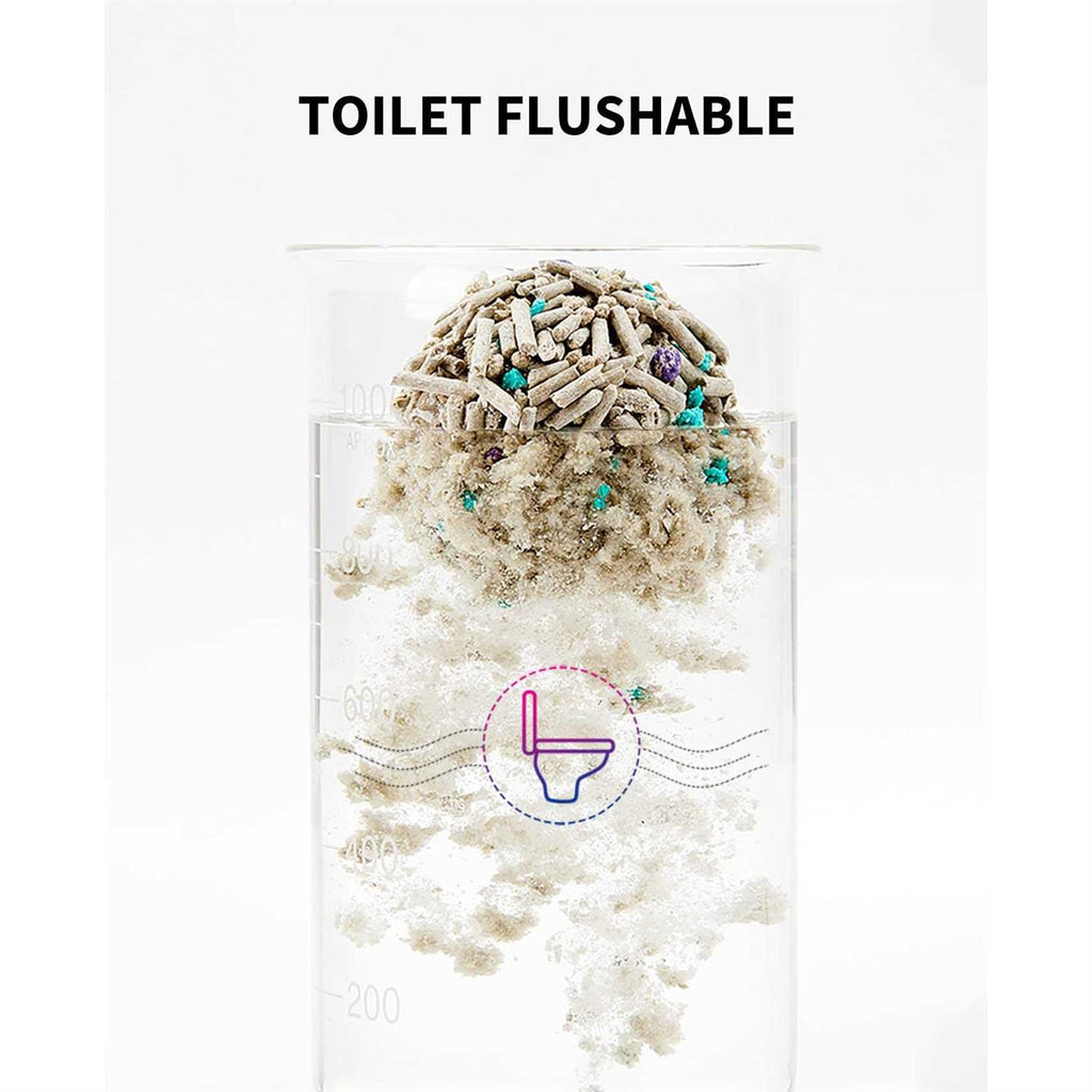 5 in 1 Mixed Cat Litter, Strong Clumping, Unscented Ultra Absorbent T8406