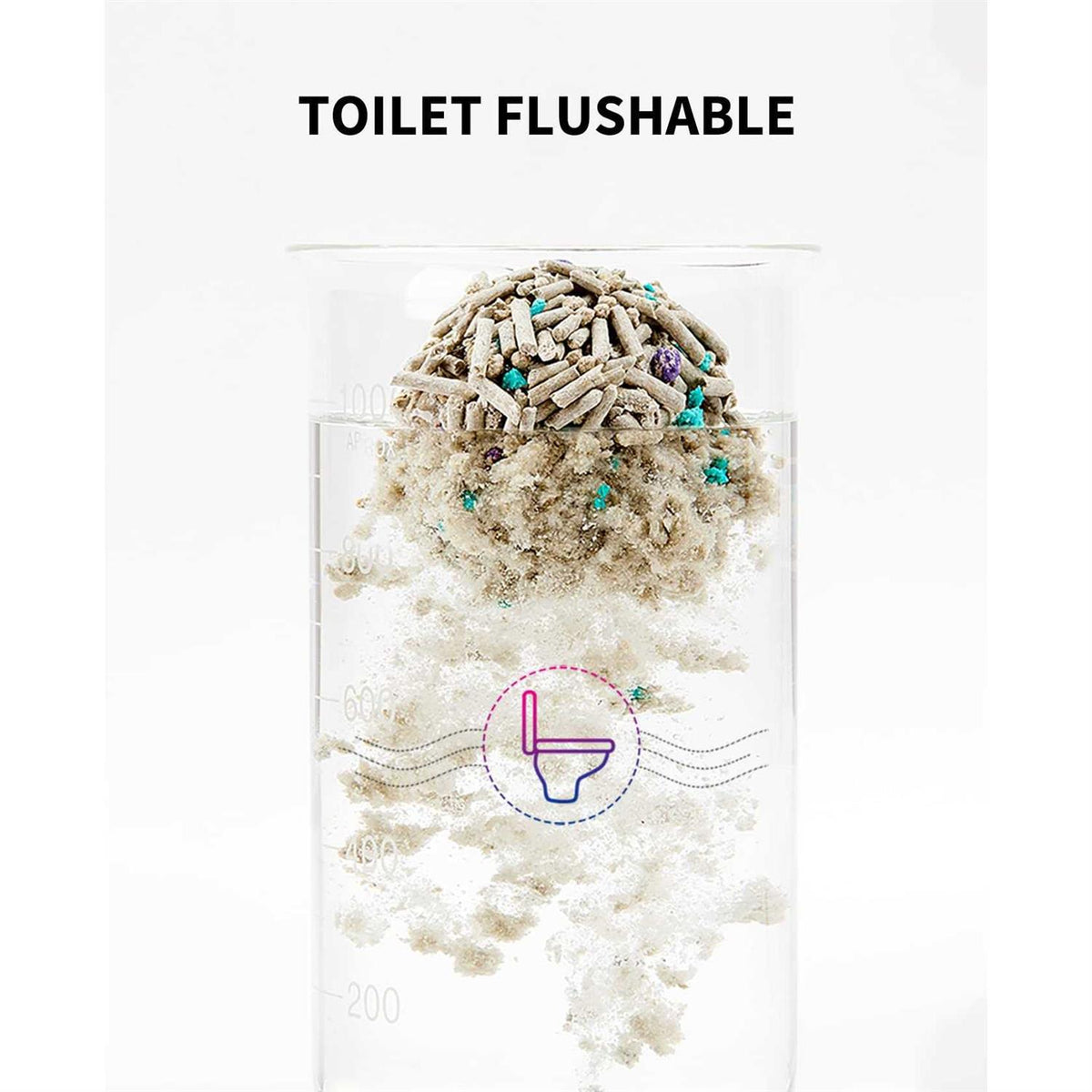 5 in 1 Mixed Cat Litter, Strong Clumping, Unscented Ultra Absorbent T8406
