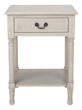 Greige 1 Drawer Accent Table Q823