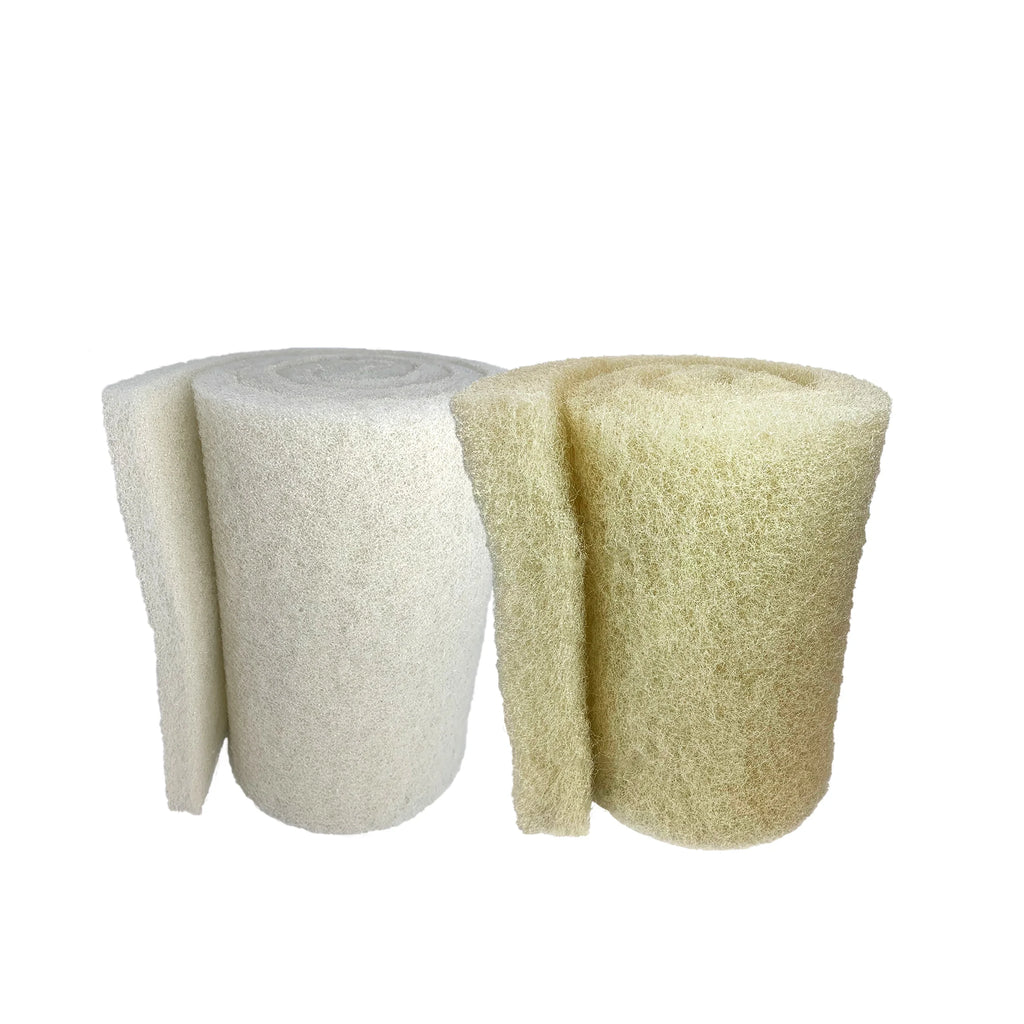 12" x 72" Cream Coarse and White Fine Filter Pad E551983