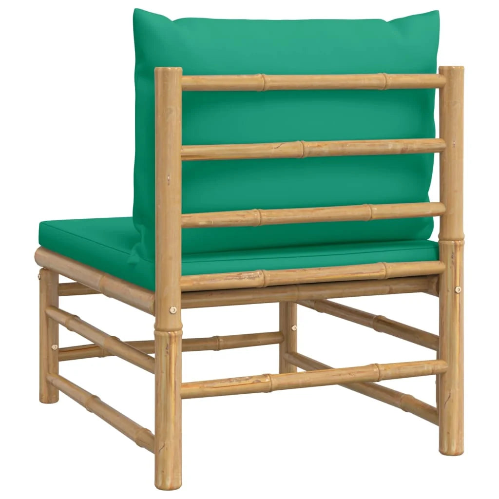 Green Cushions Bamboo Patio Sofa E282642