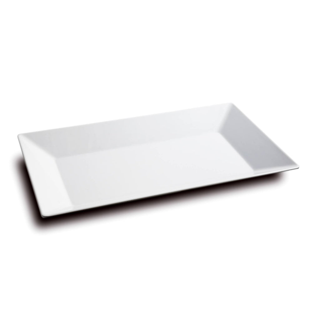 White Rectangular Melamine Salad Plate, 6 Packs I9606
