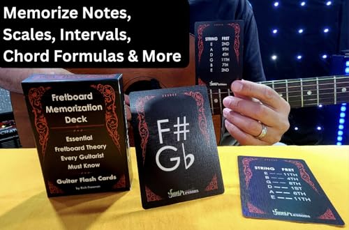 54-Card Guitar Flash Cards A297