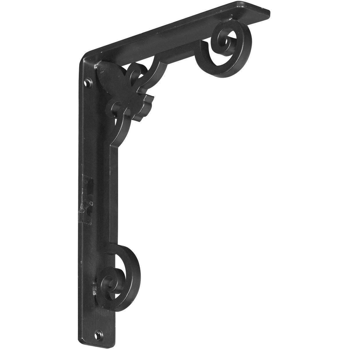 Wrought Iron Bracket Antiqued Warm Silver X404