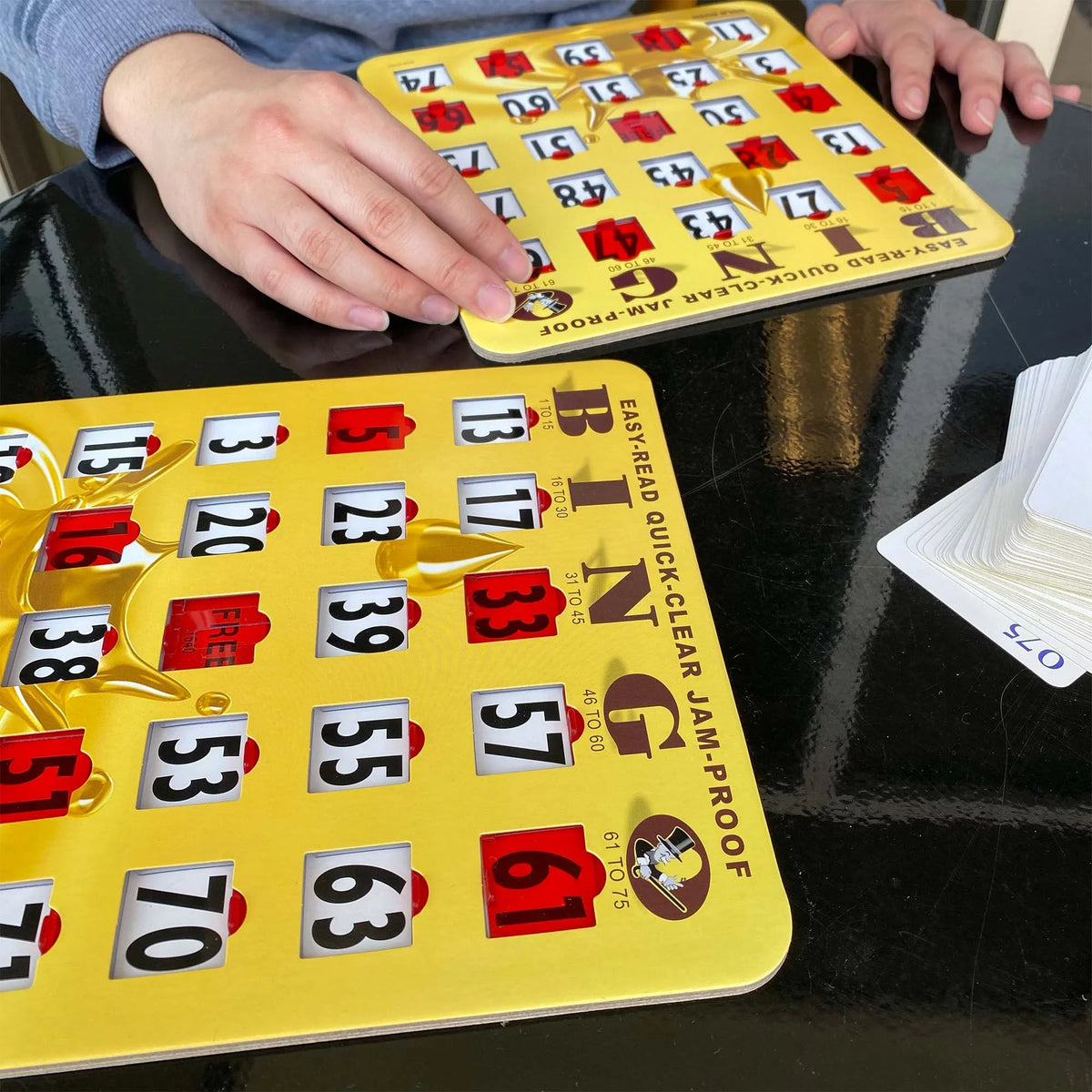 Bingo Cards with Sliding Windows R61206