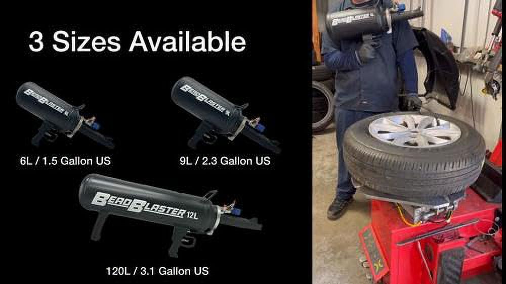 Black 6L Tire Bead Seater Air Blaster Tool Y558976