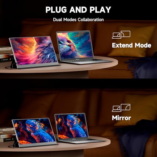 15.6inch 1080P FHD HDR IPS Portable Gaming Monitor with Smart Cover S488