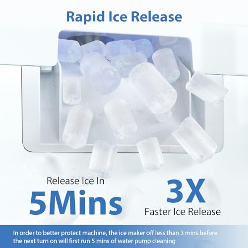 Silver Nugget Ice Maker Countertop, 55lbs/Day, Self-Cleaning G3746
