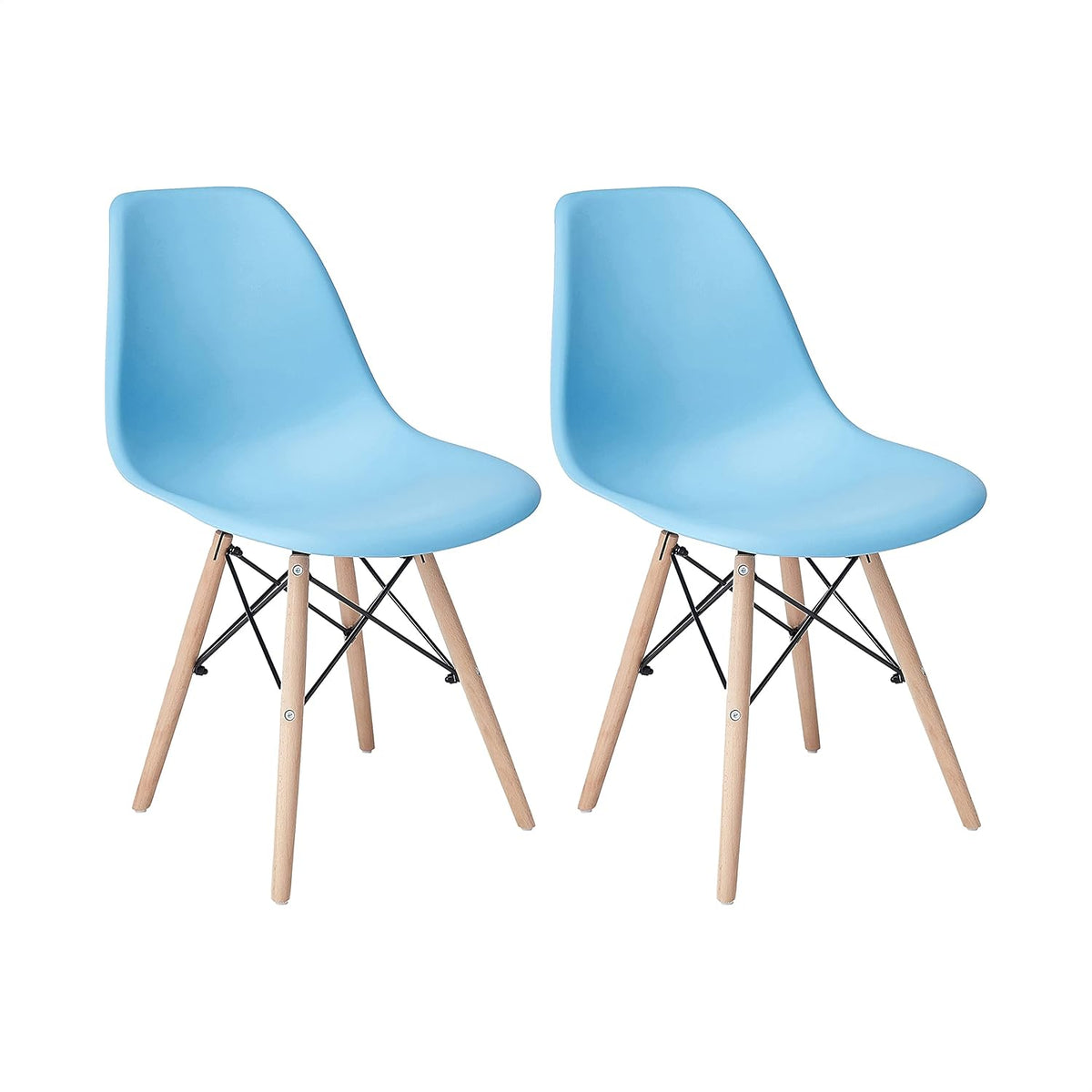 Beige Plastic Dining Chairs Set of 4 U3203