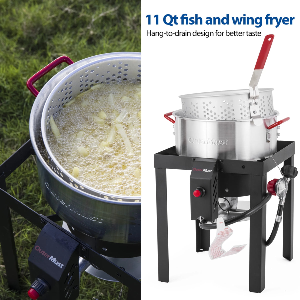 30 QT Turkey Fryer with Basket and Burner Set M2137