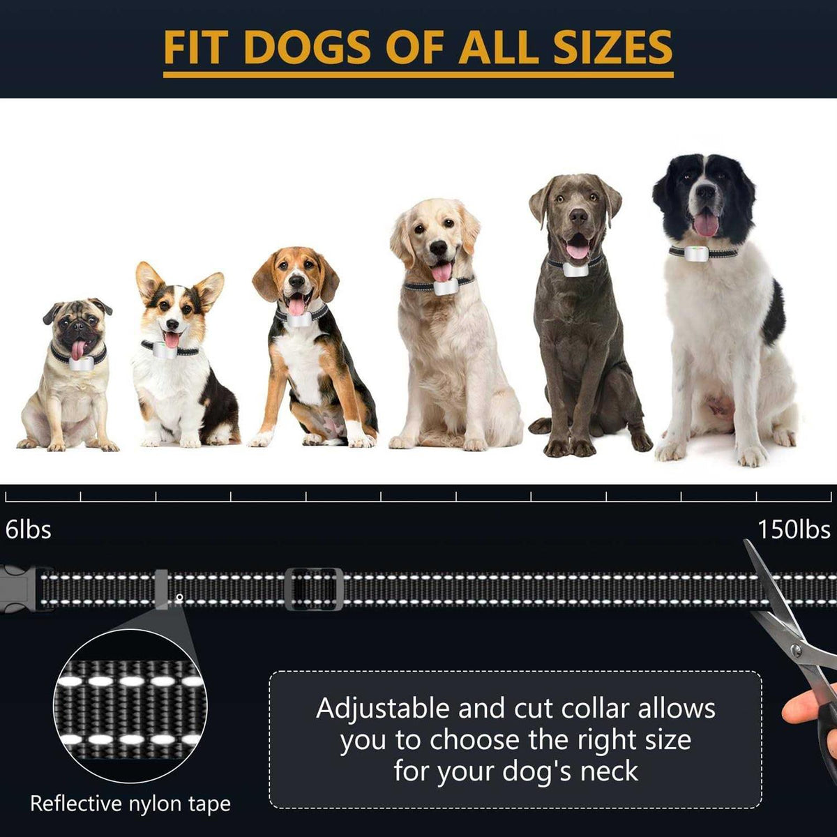 2 Pack Rechargeable Dog Bark Collar T762