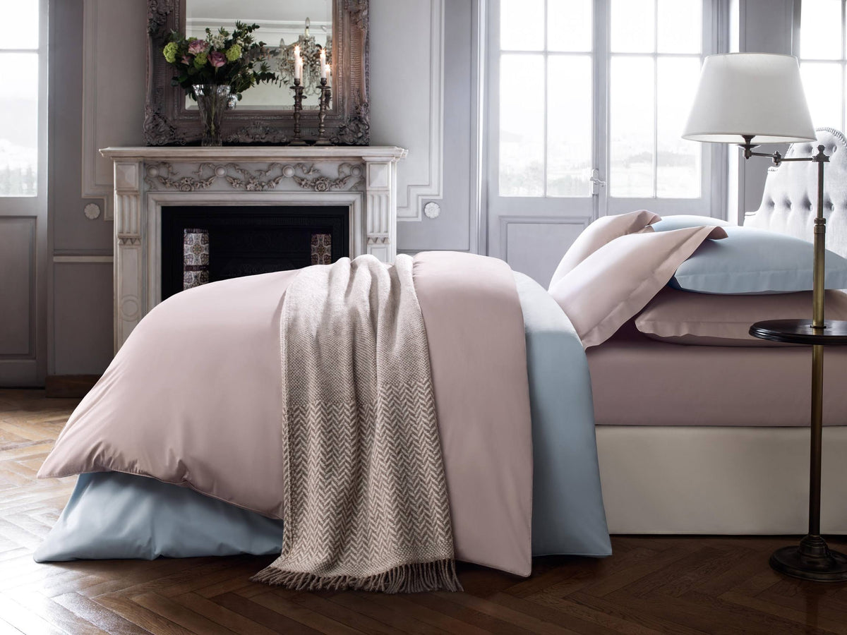 Light Blue-Gray Cotton Sateen Duvet Cover Single Size H60012