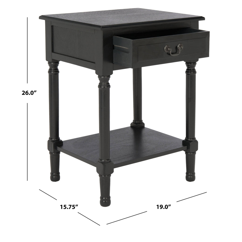 Greige 1 Drawer Accent Table Q823