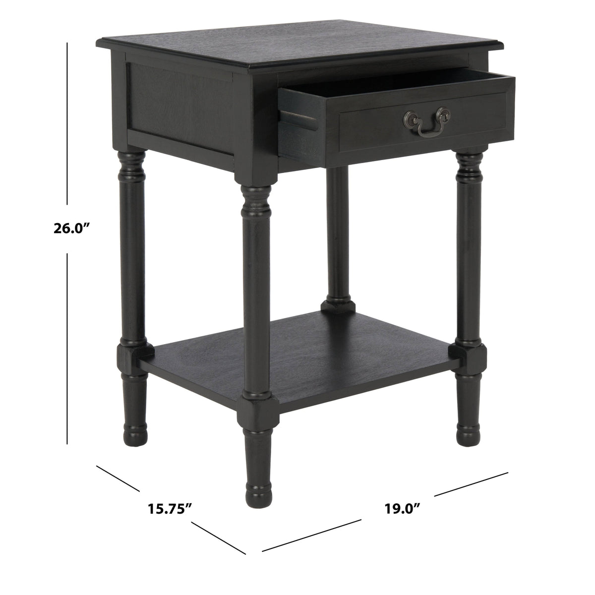 Greige 1 Drawer Accent Table Q823