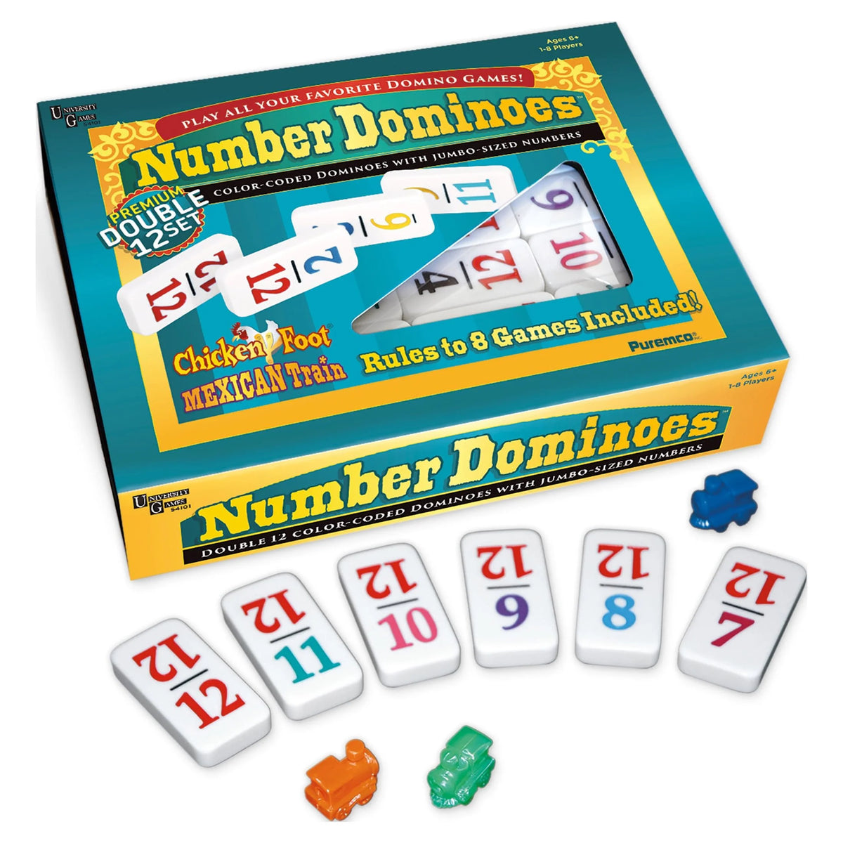 Double 12 Numbered Dominoes P6432