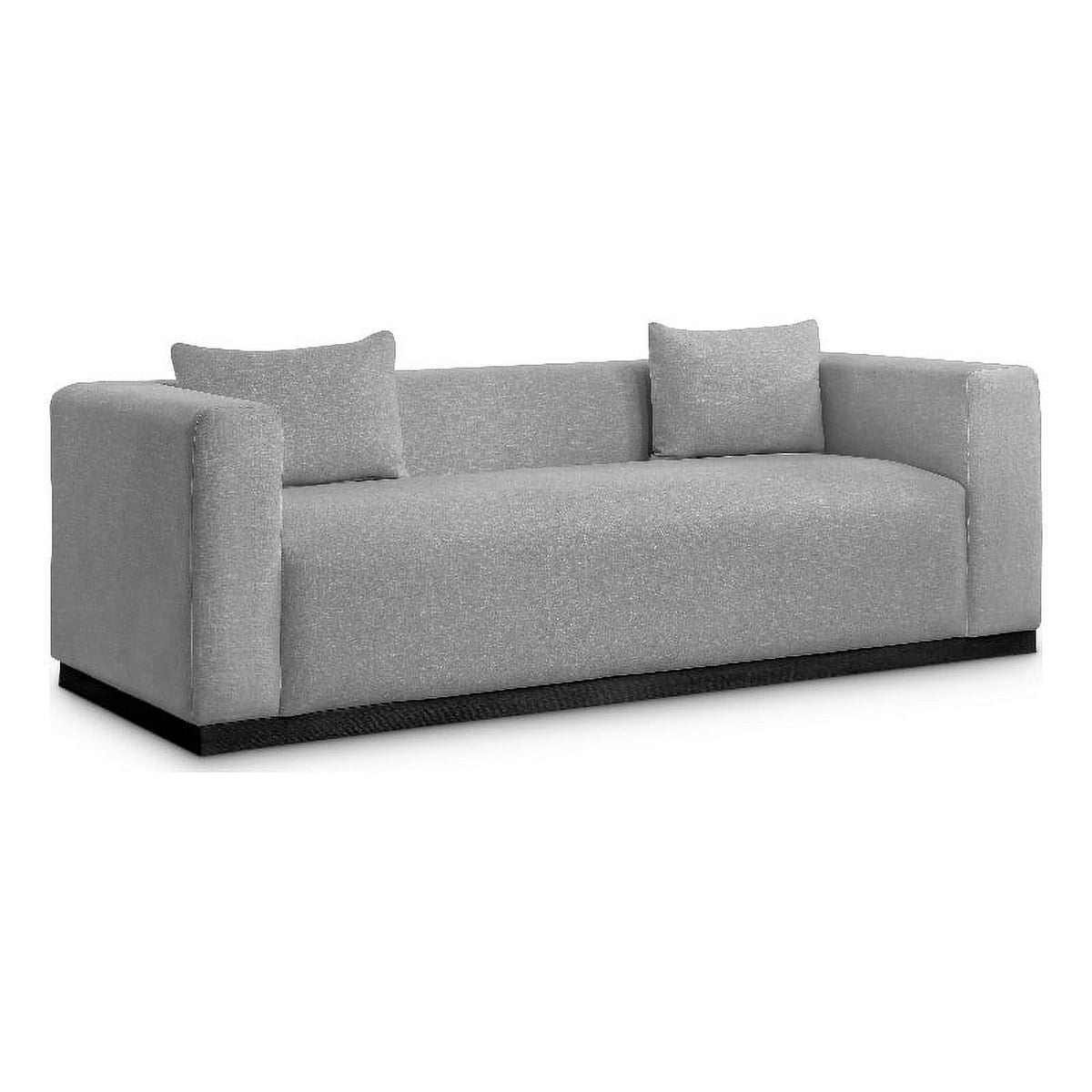 Grey Linen Textured Fabric Sofa C9430