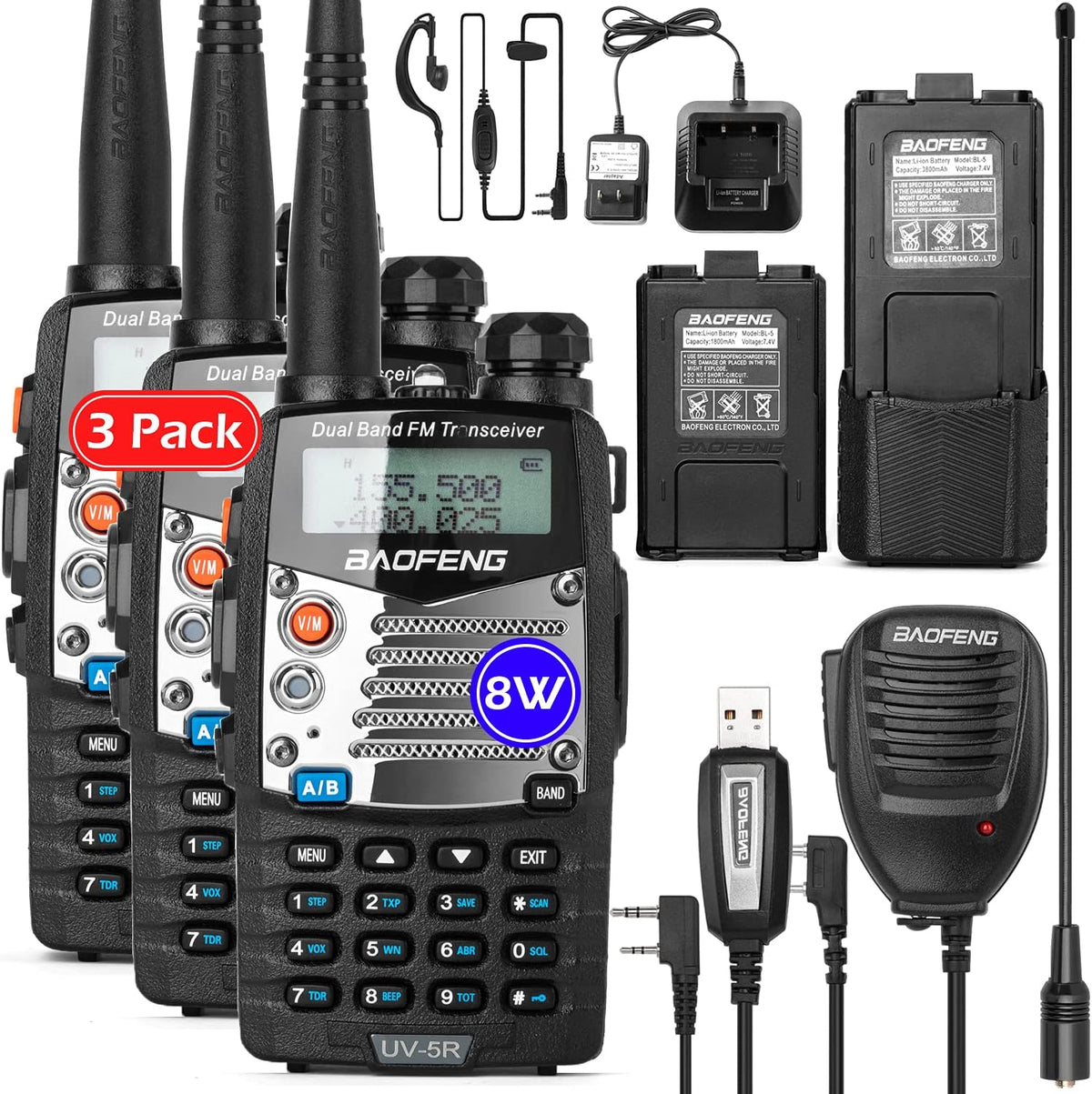 Dual-Band Handheld Walkie Talkies 2 Pack F6574