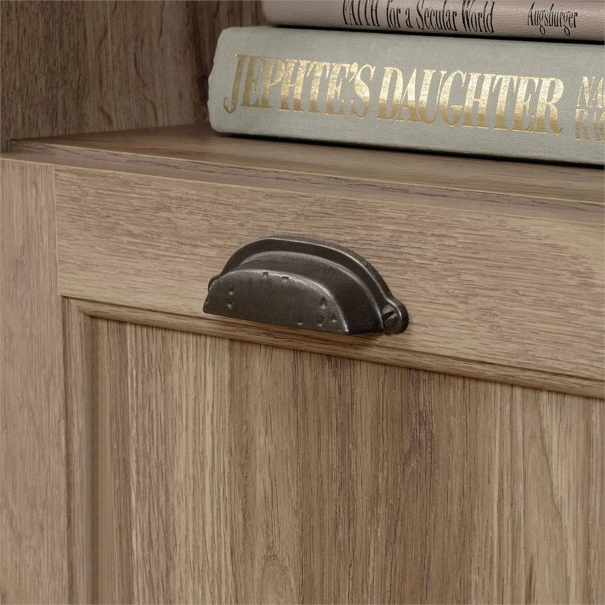 L-Desk, Salt Oak Finish T30050