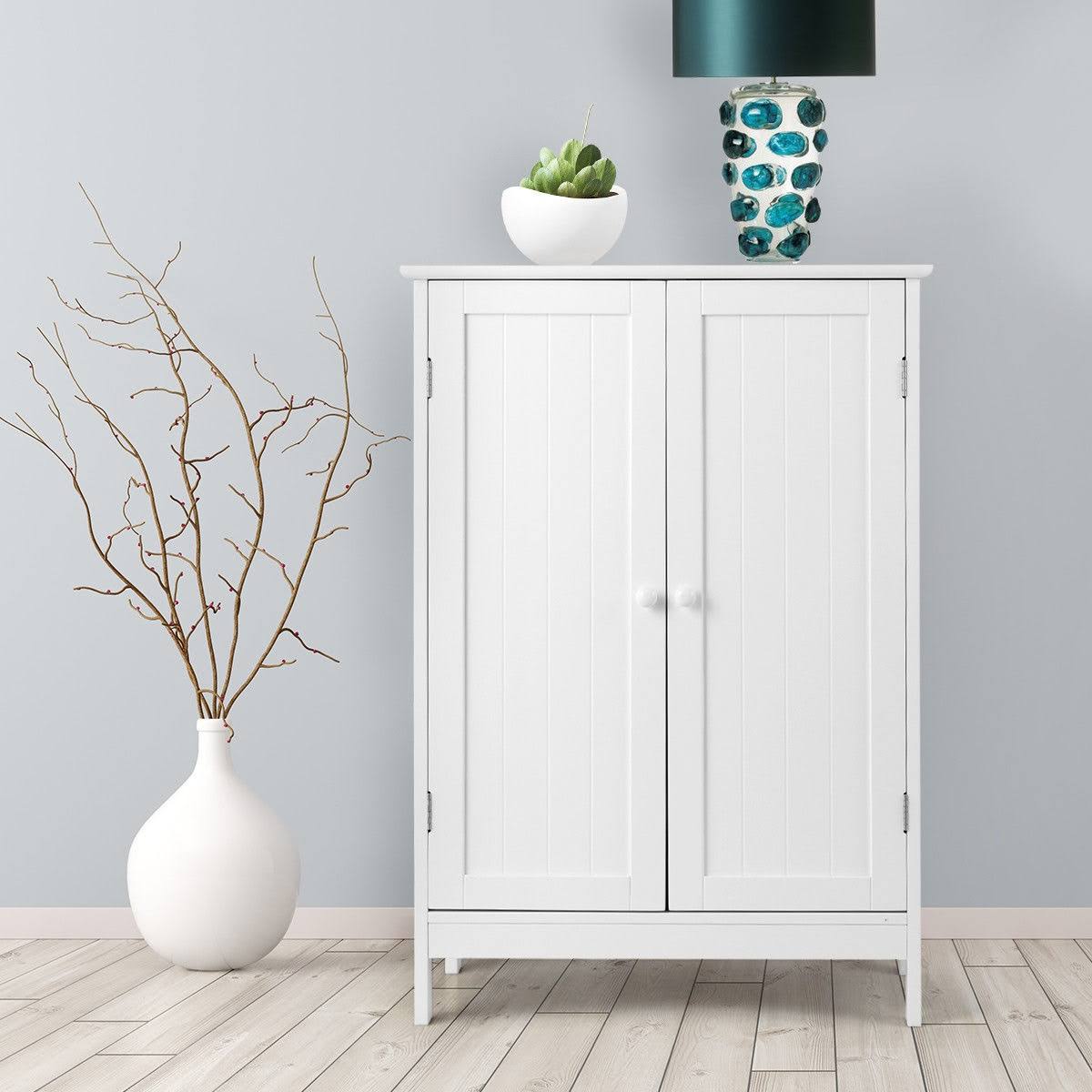 Bathroom Floor Storage Double Door Cabinet C2981