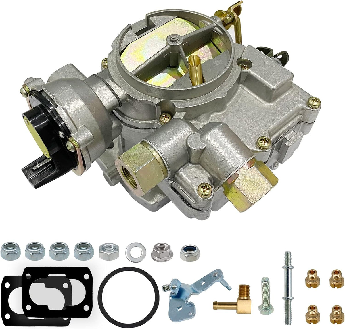 Marine Carburetor 2 Barrel Electric Choke with Jets and Gaskets M9896