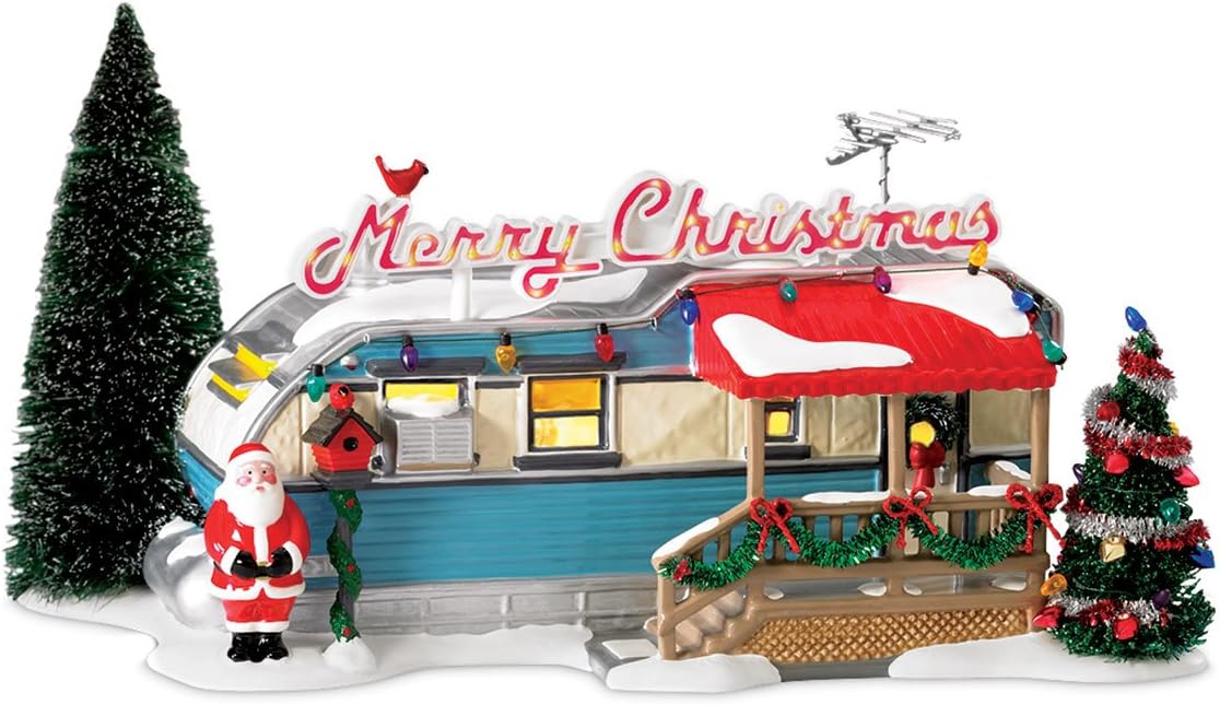 Snow Village Christmas Court Lit House S21678