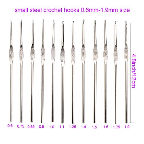 9 Ergonomic Crochet Hooks Set with Case Y741