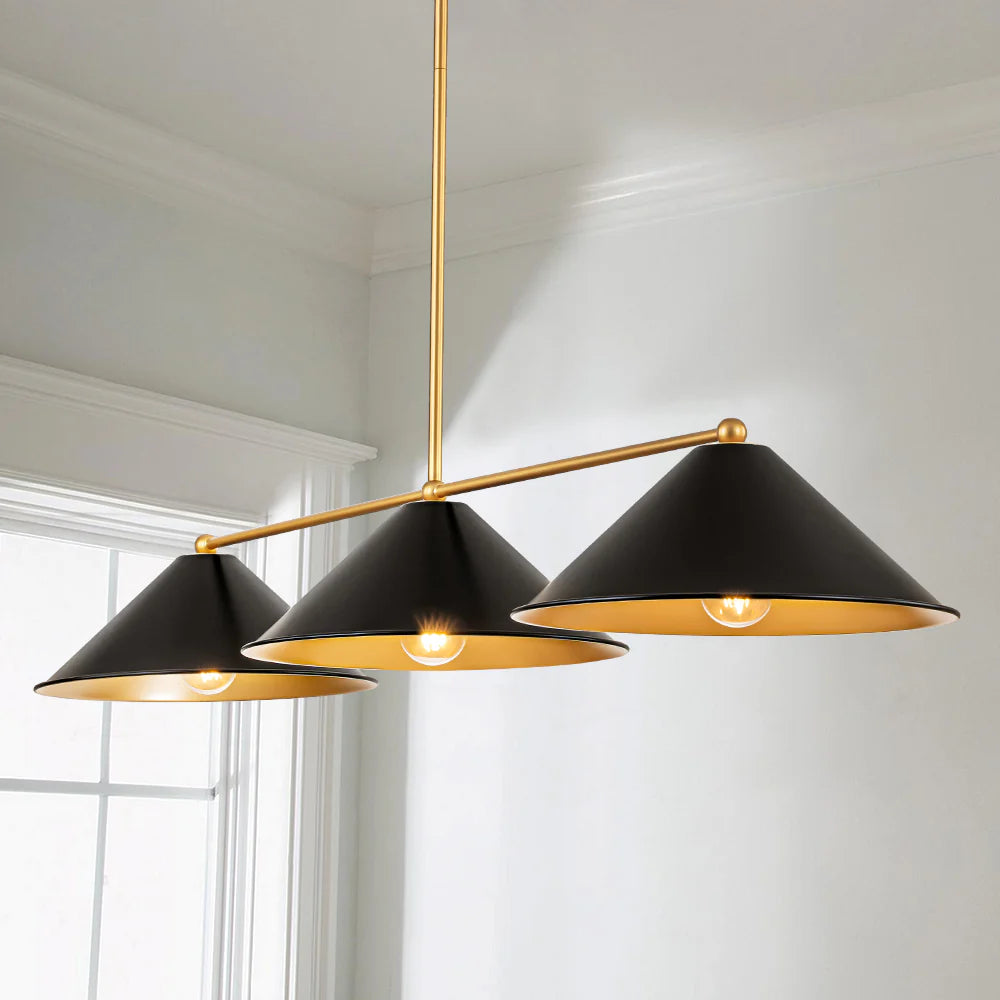 3-Light Industrial Linear Pendant F390578