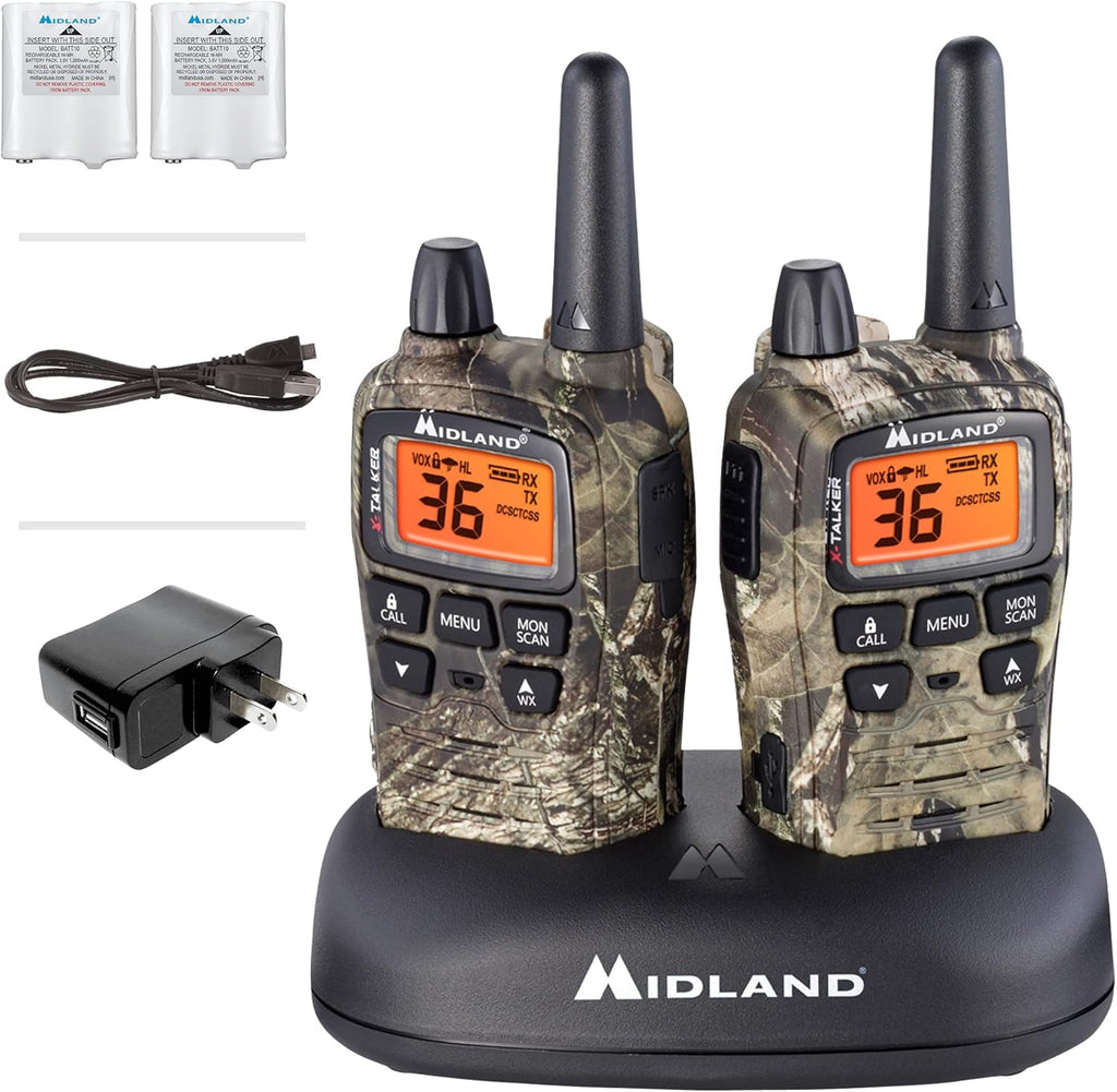 36 Channel FRS Two-Way Radio Walkie Talkie Black/Silver Z15200