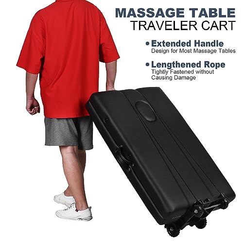 Portable Massage Table Cart with Wheels Foldable U186492