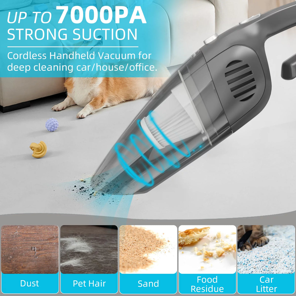 Cordless Handheld Car Vacuum Cleaner N716