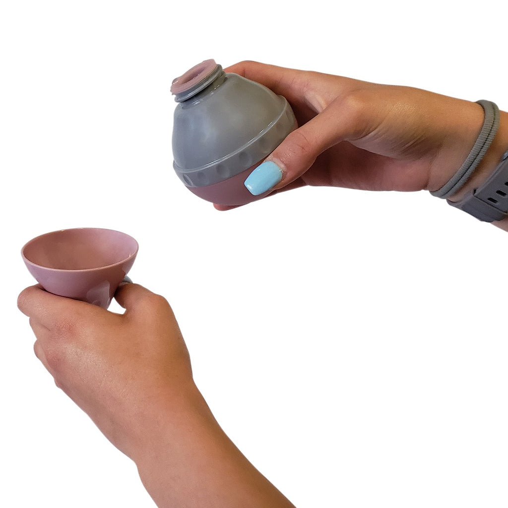 8 oz Silicone Travel Water Bottle P87089