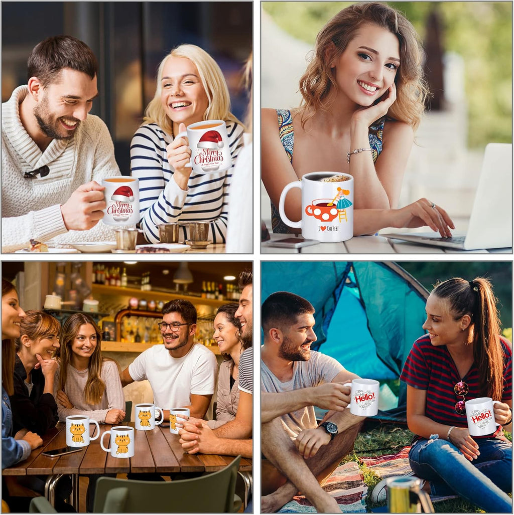 12 Pcs 11 oz White Ceramic Sublimation Mugs H5801