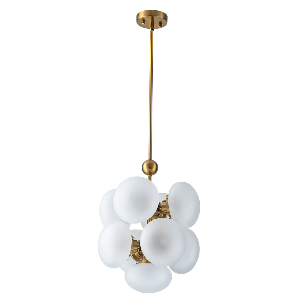9-Light Globe Cluster Chandelier U9766