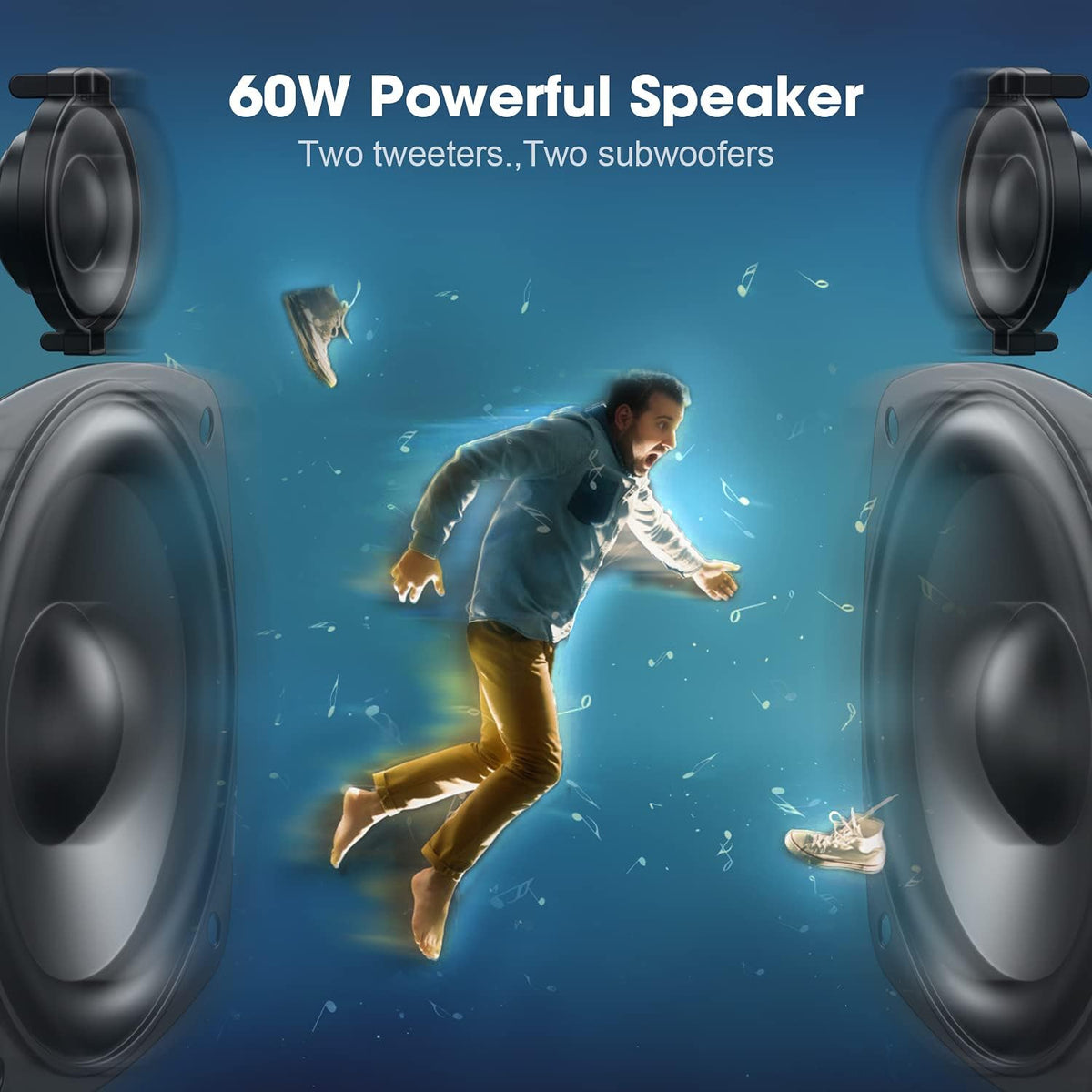 60W Portable Bluetooth Speaker IPX6 Waterproof L68049